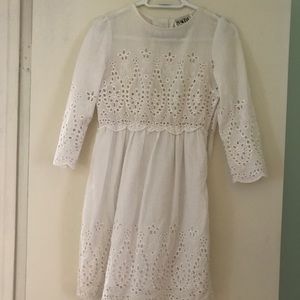 Sabo Skirt white eyelet dress